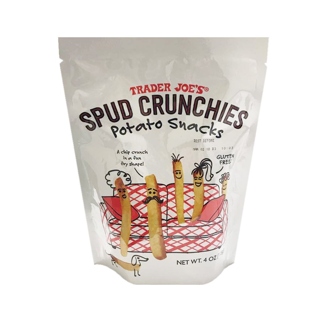 Trader Joe's Gluten Free Spud Crunchies Potato Snacks 4oz (Pack of 2)