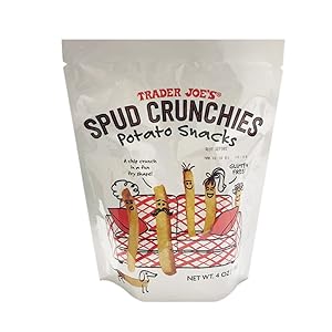 Trader Joe's Gluten Free Spud Crunchies Potato Snacks 4oz (Pack of 2)