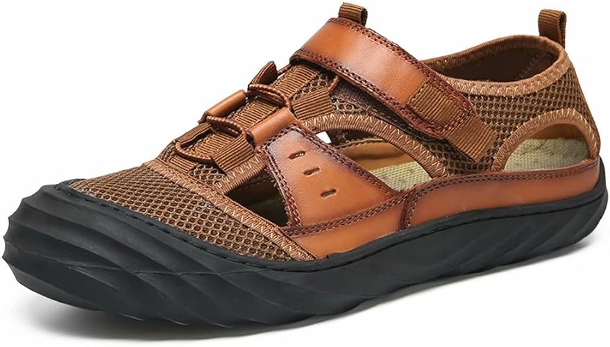 Amazon Visionreast スポーツサンダル メンズ 快適 ウォーターシューズ コンフォート アウトドア 夏用 登山サンダル ビーチ サンダル 水陸両用 マリンシューズ つま先保護 軽量 通気 紳士用 怪我防止 Visionreast シューズ バッグ