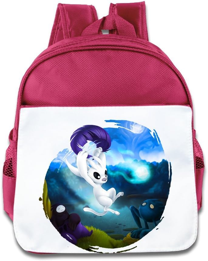 XJBD Custom Cool Ori Cartoon Rabbit Poster Children School Bag For 1-6 Years Old RoyalBlue