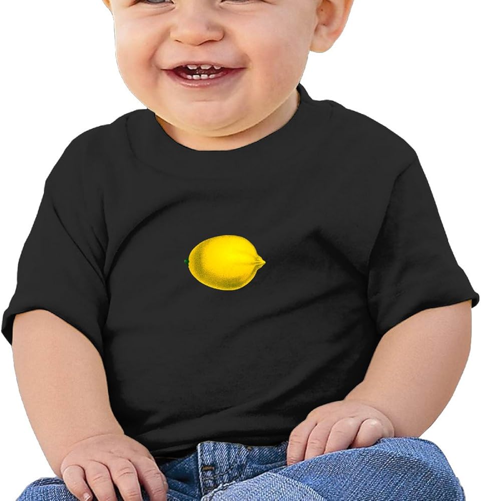 Baby Undershirts Citrus Unisex Fashion Kids Round Neck