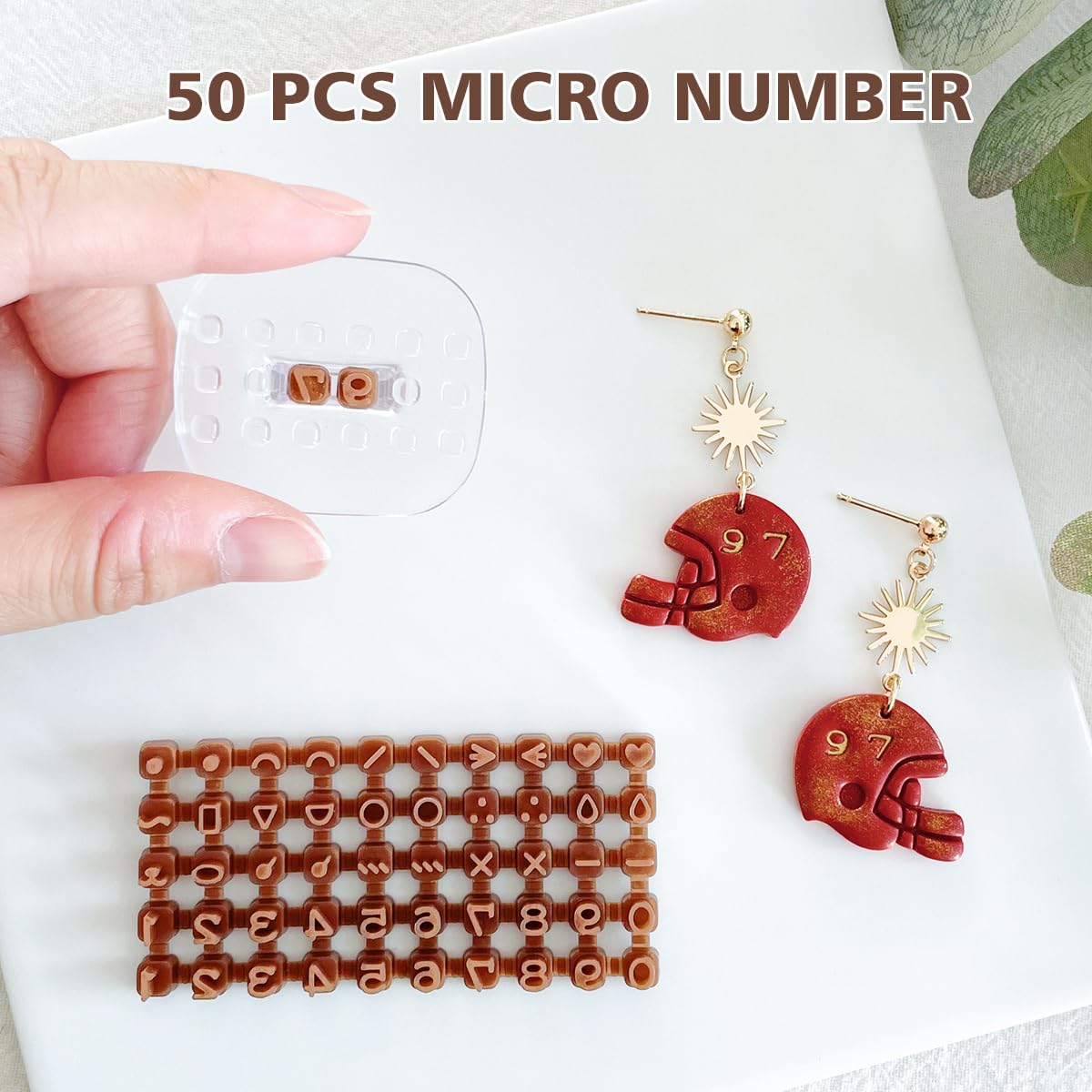 Keoker Number & Letter Stamps for Clay - Polymer Clay Stamps, Great Work with Clay Cutters, Polymer Clay Tools