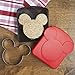 Disney Mickey Mouse Sandwich Crust and Cookie Cutter with Plastic Storage Container - Great for Lunches, Snacks and Baking