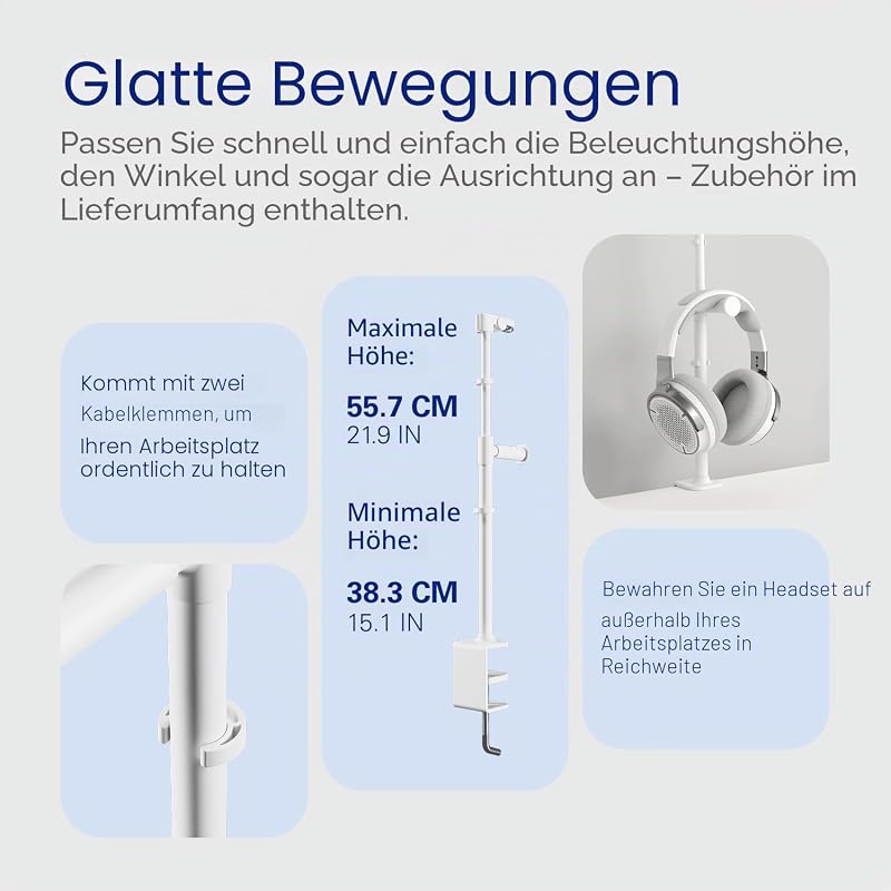 Neo Clamp, Tischhalterung mit Kantenmontage