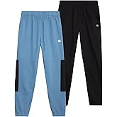 RBX Boys Sweatpants - 2 Pack Soft Fleece Lightweight Athletic Performance Track Pants Jogger Sweatpants with Pockets