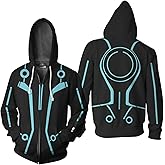 Deboyar Anime Costume Jacket Men Women Movie Cosplay Hooded Hoodie Coat Printed Sweatshirt Zipper for Adult