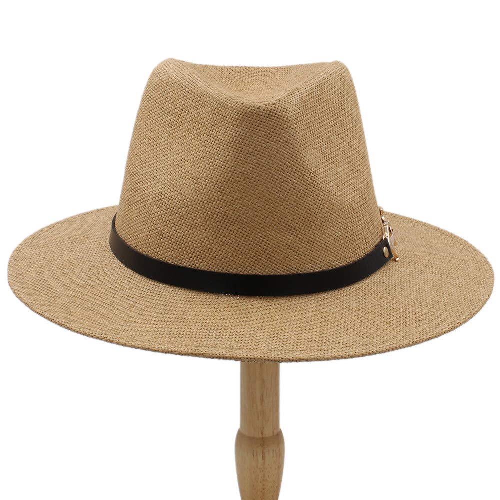 de Panamá YAJIE-Sombrero,, Color Liso Panamá Sombreros de Paja Fedora