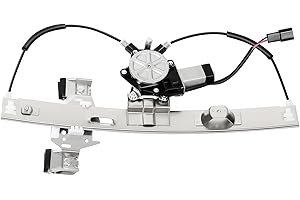 FINDAUTO Power Window Regulator Rear Left Driver Side with Motor fits for 2004-2008 for Pontiac Grand Prix 15869655 748-266