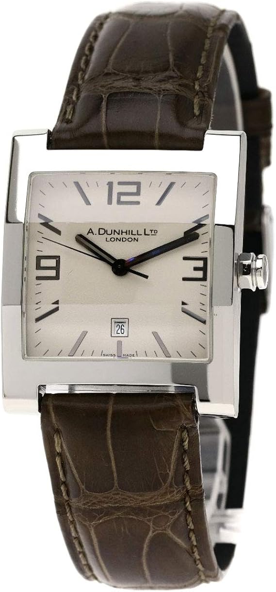 Amazon ダンヒル スクエアフェイス 腕時計 ステンレススチール アリゲーター メンズ 中古 メンズ腕時計 腕時計 通販