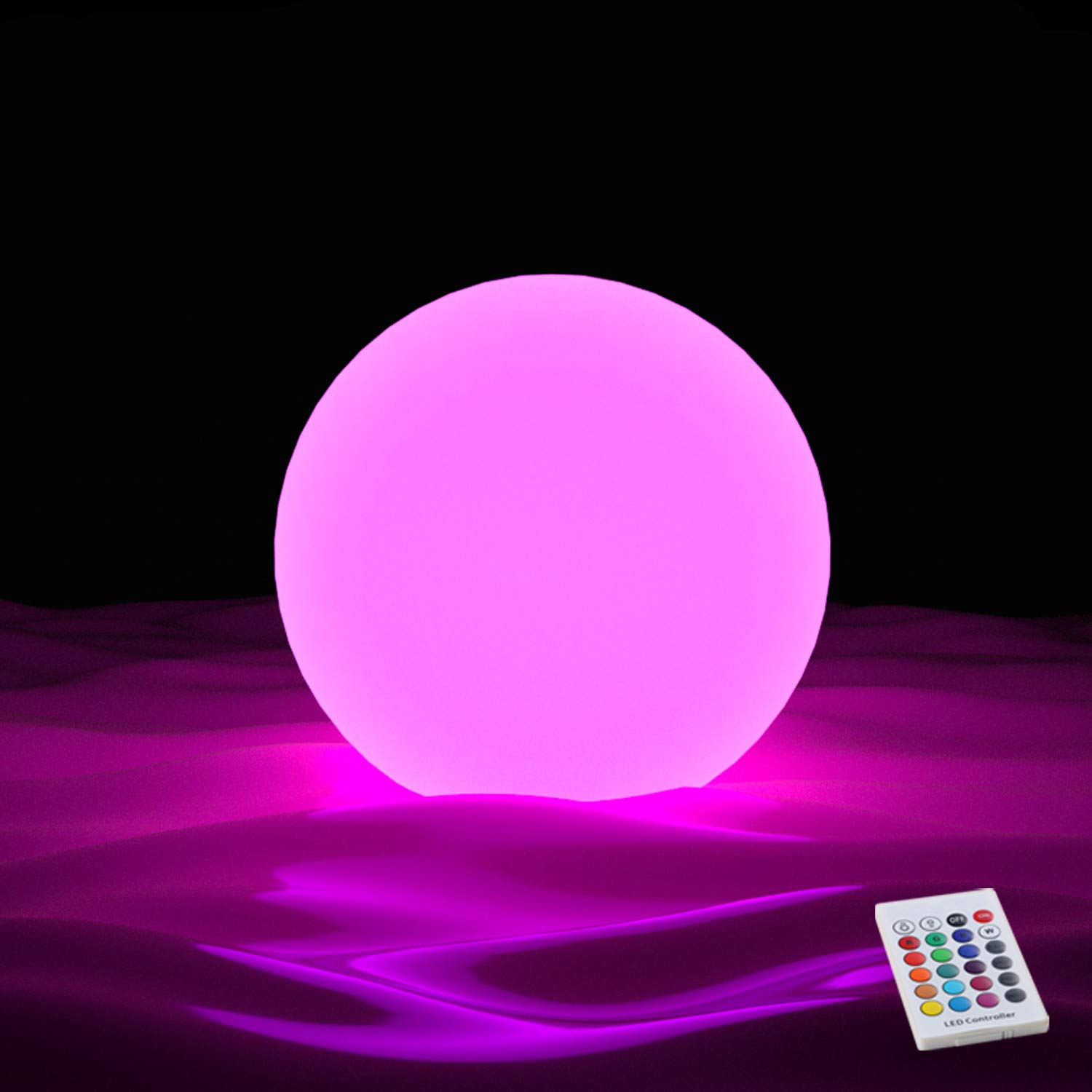 Photo 1 of YESIE 6-Inch Cordless LED Ball Light,Rechargeable Floating Pool Lattern,Outdoor Pool Accessories, Hot tub Decoration, Night Light for Kids, 16 RGB Colors Mood Accent Lighting
