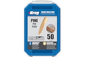 Kreg P-PIN Solid-Wood Pocket-Hole Plugs - Pine - 50 Count (1 Pack)