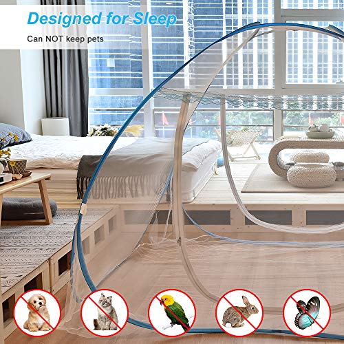 Yoosion-Anti-Mosquito-Nets-Pop-Up-Mosquito-Net-Bed-Tent-with-Bottom-200L180W150H-Mosquito-Nettings-Folding-Portable-for-Baby-Toddlers-Kids-Adult