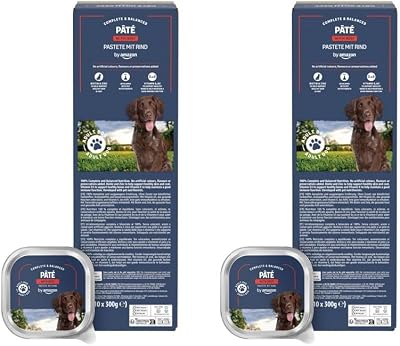 by Amazon Dog Food Paté with Beef 300g Pack of 20 Lifelong