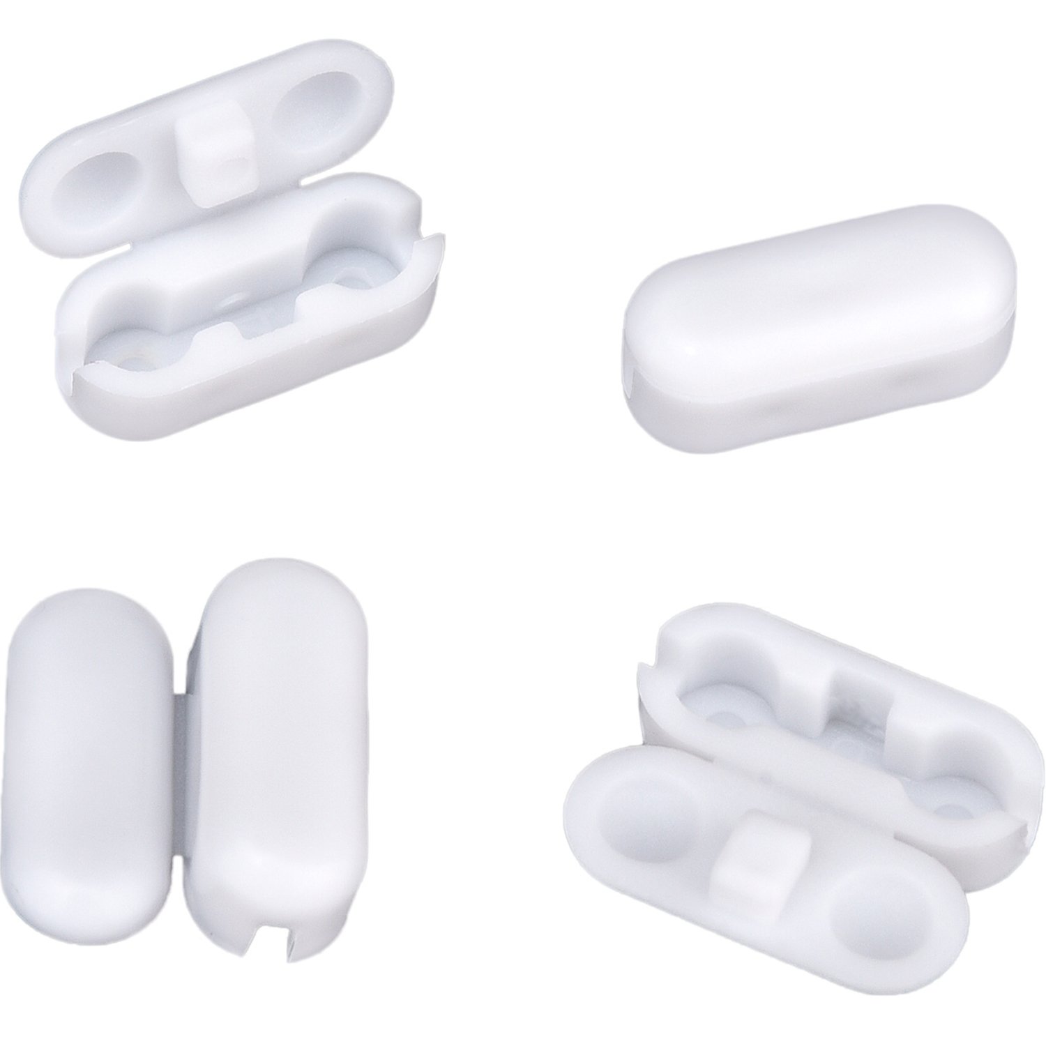 Photo 1 of BBTO 30 Pack Chain Connectors, 4.5mm Ball Cord Chain Clips, Plastic Roller Shade Beaded Connector for Vertical Roman Roller Blind Window Replacement/Repair(White)