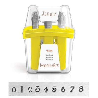 ImpressArt Jeanie Number Metal Stamp Set DIY Metal Zimbabwe Ubuy