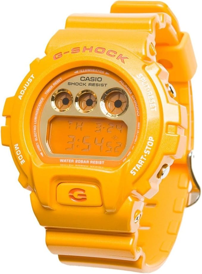 blue and yellow g shock