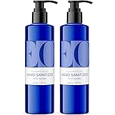 EO Hand Sanitizer, French Lavender Essential Oils, 8 oz 2-Pack | Sugarcane-derived alcohol | cleansing | essential oils | for everyday use | bulk 2-pack value | office or home