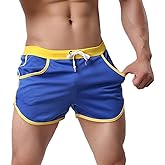 Rexcyril Men's Running Workout Bodybuilding Gym Shorts Athletic Sports Casual Short Pants