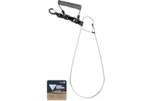Rogue Endeavor® Fish Stringer Clip, Large, Stainless Construction, Quick Release 36” Steel Core Lanyard, Designed for Spearfishing, Kayak Fishing & Scuba Diving and All Fish Types