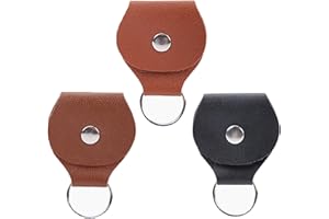 Comfortable Guitar Pick Storage Box Bag Protective Holder Case Shockproof Pouches PU Texture Keychain Holder