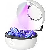 OKPOIDM Portable Pacifier Sanitizer, UV Light Sanitizer Case for Pacifier, Type-C Rechargeable Mini Box, 99.9% Cleaned in 3 M