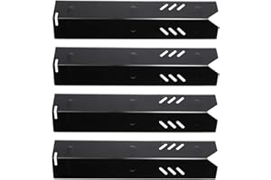 Rejekar Porcelain Steel Heat Plate for Backyard Grill BY12-084-029-98, Backyard GBC1255W, Uniflame GBC1059WB, Dyna Glo DGF493BNP DGF510SBP, 15 inch Heat Shield Tent Flame Tamer Burner Cover