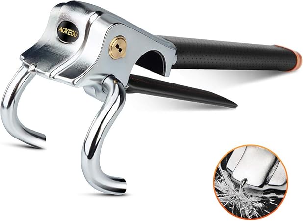 Amazon ハンドルロック ステアリングロック 愛車盗難防止 防犯用 自動車 セキュリティー スペアキー 緊急脱出用 車両盗難対策 強力ロック 幅広い車種に対応 鍵2本付き Black 車用ロック 車 バイク