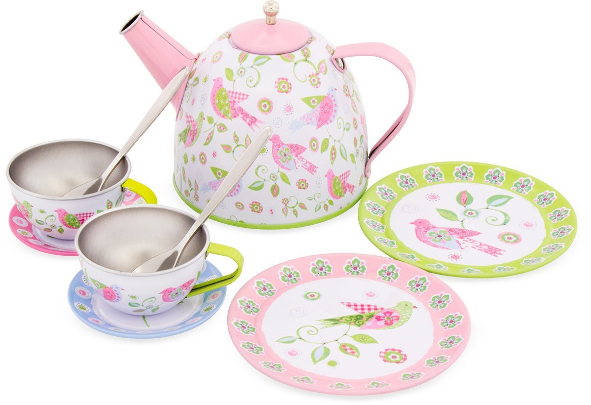 Ulysses 5051 Bird Tin Tea Set Toy