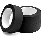 RAHHLIZS 3 Rolls Black Washi Tape, 0.59 Inch x 33 Yards Black Masking Tape | 11 Yards/Roll, Black Painters Tape, Painting, Home, Office, School Stationery, DIY Arts, Crafts, Wrapping Decoration, Book
