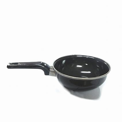 ADITYA INFO Metal Cook and Serve Tadka (Black)