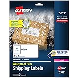 Avery Waterproof Printable Shipping Labels with