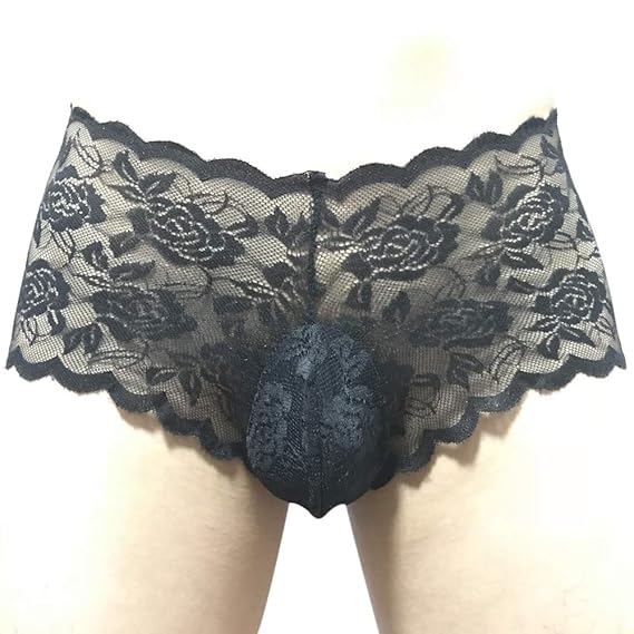 Hunpta@ Herren Underwear, Mens Sexy Unterwäsche Spitze Tanga Solid Color Slips verbessern Pouch Unterhosen