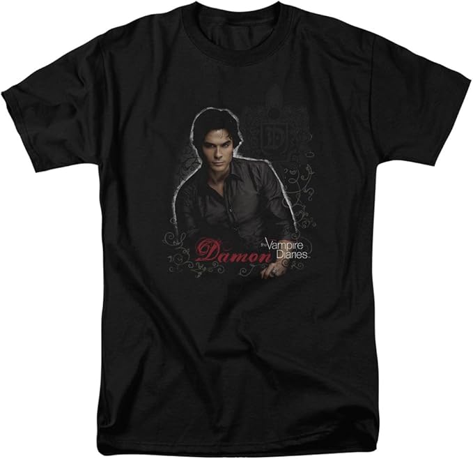 CW Damon The Vampire Diaries Adult TShirt, XXXLarge