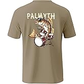 Palmyth Men's Fishing UPF 50+ Sun Protection Short Sleeve T-Shirt