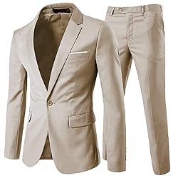 Cloudstyle Men's 2-Piece Suits Slim Fit 1 Button