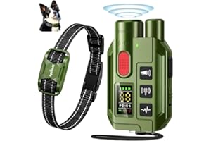 AptMutt E Collar for Dogs 2-in-1 Training Collar with Remote, 3300FT, No Shock Mode (Vibration/Tone), Ultrasonic Dog Deterren