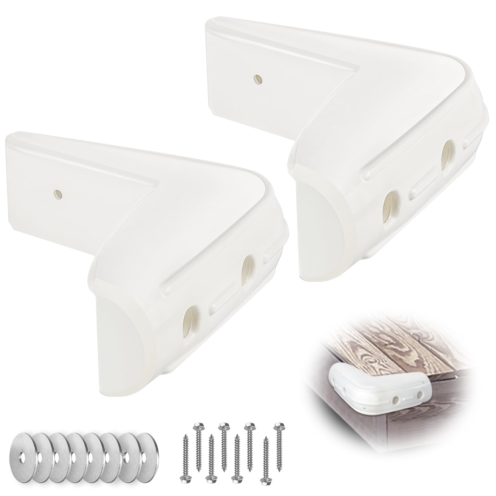 Photo 1 of JYINCPED Corner Dock Bumper Fender, Marine Corner Dock Fender Guard, Soft UV-Resistant Marine-Grade Vinyl, Inflatable Protection, 10-Inch x 10-Inch, 2-Pack, White