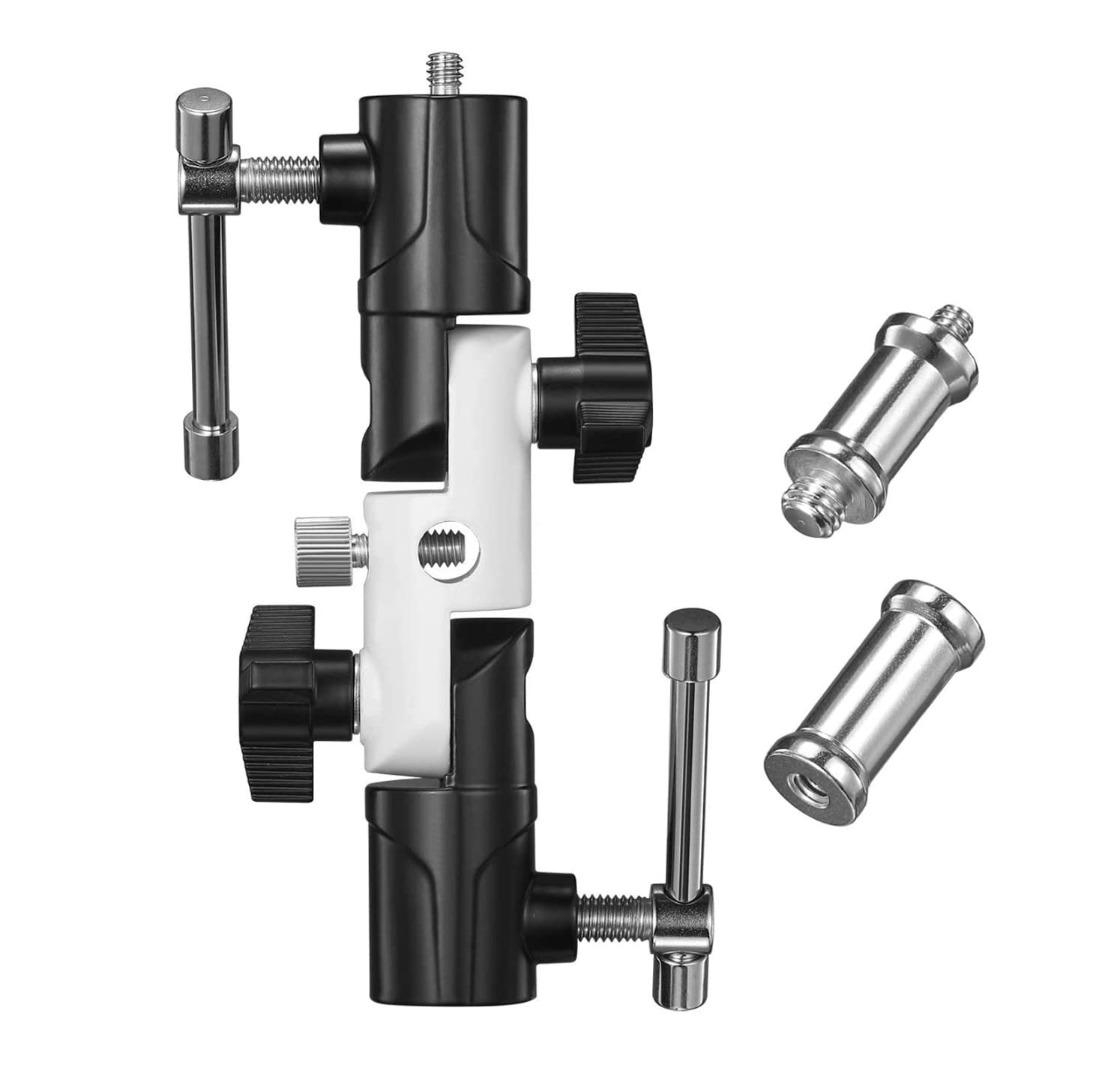 Cameral Flash Speedlite Mount, 3-Section Swivel Light Stand, U-Shape Professional Flash Shoe Bracket Umbrella Holder Swivel Tilt Bracket For DSLR and Speedlite Flashes