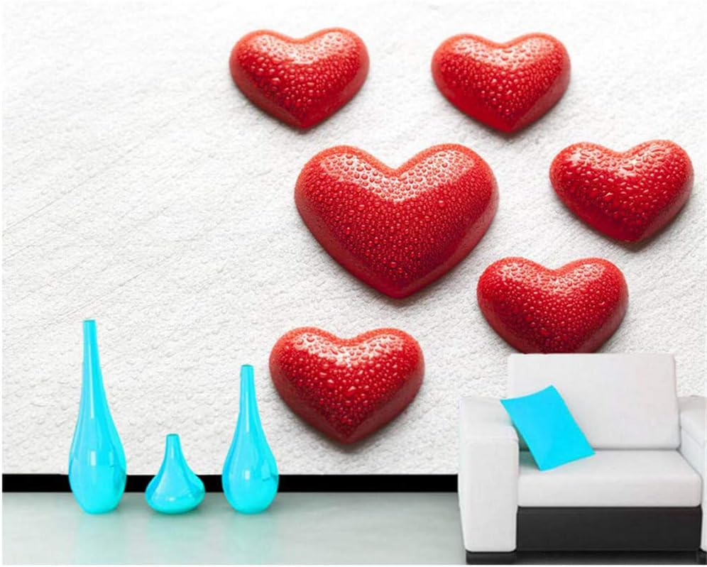 Rureng Paper Pared Valentine S Day Heart Red Drops Romantic