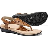 UTENAG Womens Arch Support Sandals Orthotic Thong Flip Flops