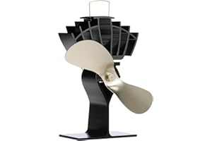 Ecofan UltrAir Heat Powered Stove Fan - Powerful Classic Design, High Performance, Perfect for Wood Stoves, 125 CFM - Circulates Warm Air Efficiently & Reduces Fuel Cost