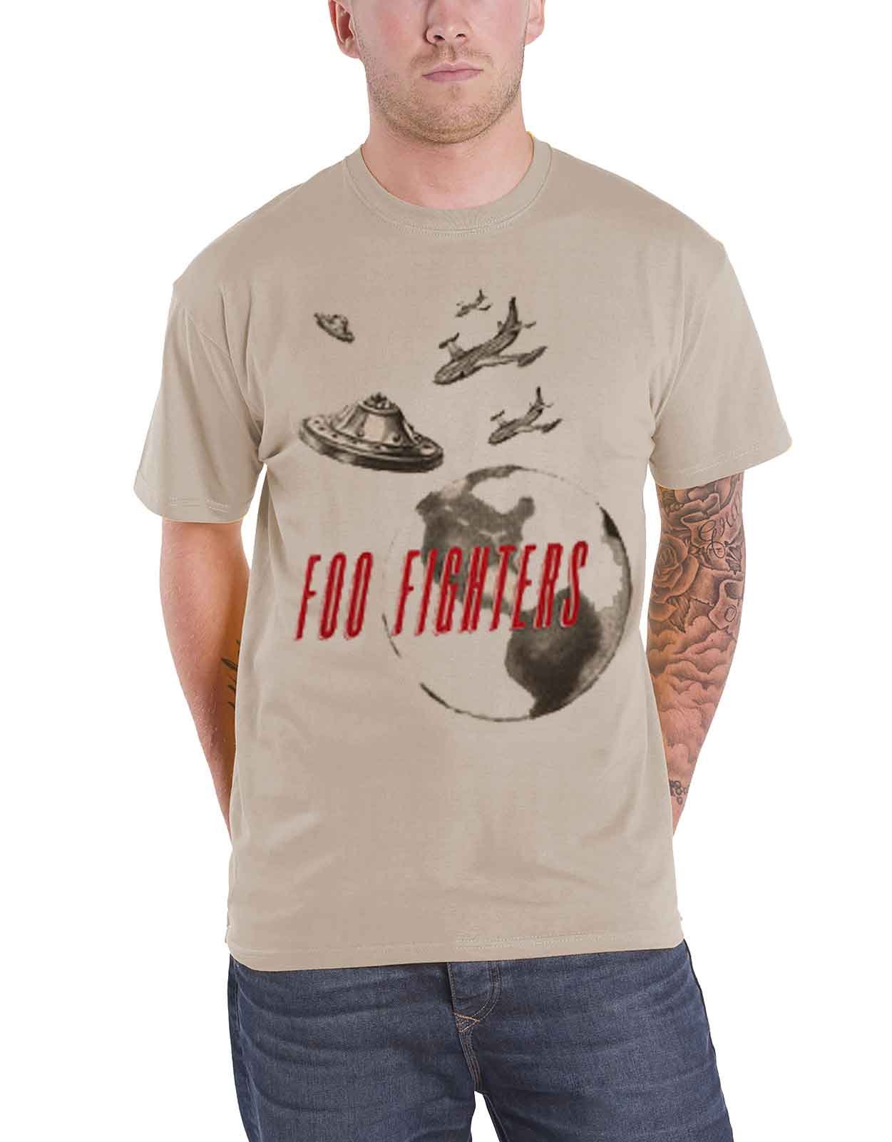 Shirt Distressed Ufo Planets Band 