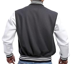 Grey Varsity Jacket Men - Mens Varsity Bomber