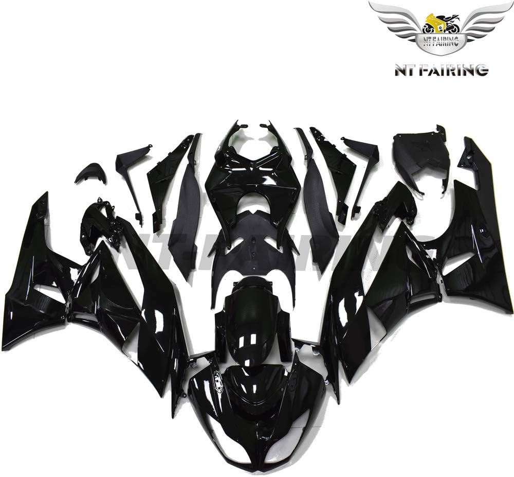 NT FAIRING Fit for Kawasaki Ninja ZX6R 636 2009 2010 2011 2012 Glossy Black Injectioned Fairings Kit Body Kit Bodywork Plastic Bodyframe