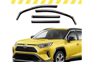 AEROGUYS Extra Durable Window Deflectors in-Channel Window Visors Rain Guards Fit for Toyota RAV4 2019-2024, Sun Visors, Wind Vent Visors, Window Vent Shades, Exterior Car Accessories - 4 pcs. AG0002