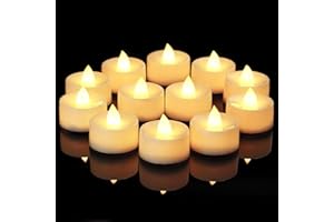 Amagic 100 Pack Battery Operated Tea Lights Candles, Fake Tealights Candles, Flameless LED Tea Lights for Halloween, Wedding, Votive, Festival, Table Decor(100 Pack, Warm White)