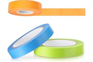 Glenmal 3 Rolls Laboratory Labeling Tapes, 164 Feet Long x 3/4 Inch Width, Temperature Resistant Water Resistant Freezer, Assorted Color for Marking and Colorful Coding Label Tape(Light Color)