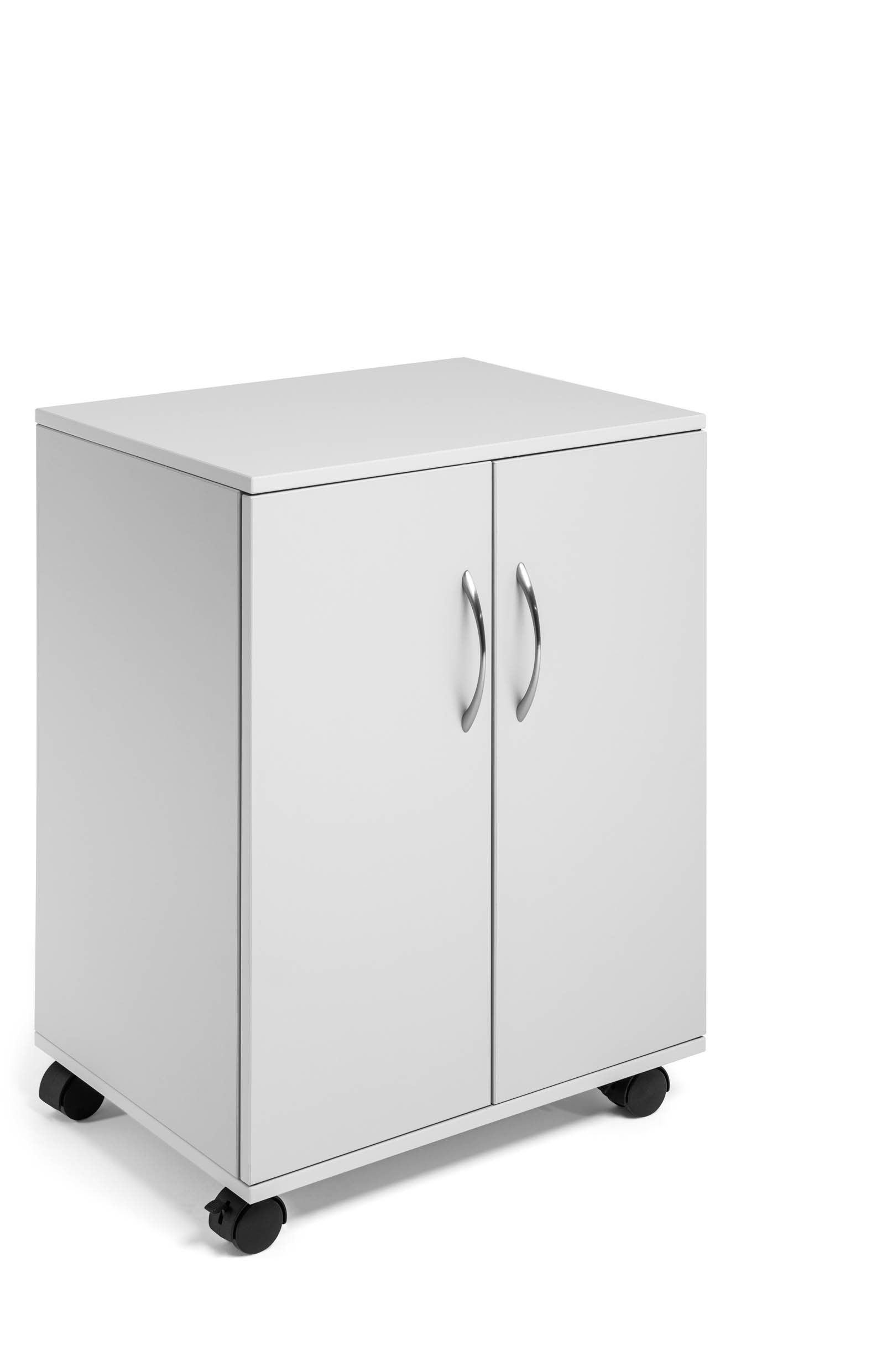 Durable Multi-Finctional Trolley with Closing Doors | Grey Colour | Ideal for Storing Documents, Folders, Files, etc. In Any Workplace Environment