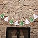 Artfen Christmas Banners Flags Hanging Bunting Garland 4 Pcs Paper Christmas Door Wall Window Hanging Decoration Ornaments Home Office Hotel Party Scene Decoration Supplies
