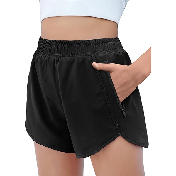 Black Shorts Girls Volleyball Shorts Girls' Athletic Biker Shorts